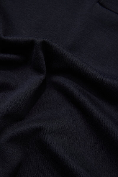 NAVY BLUE POLO NECK SHORT SLEEVE TSHIRT 4