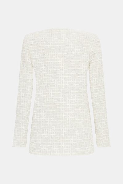 ECRU V NECK JACKET 9