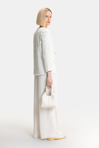 ECRU V NECK JACKET 5