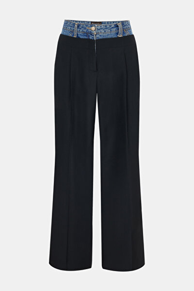 BLUE STRAIGHT CUT TROUSERS 4