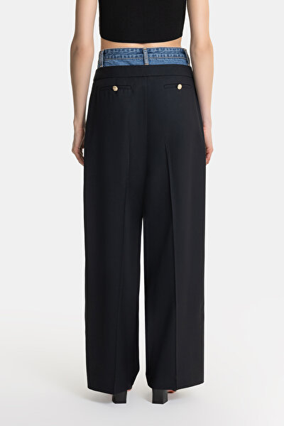 BLUE STRAIGHT CUT TROUSERS 3