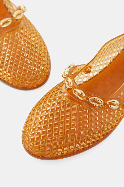 CARAMEL FLAT SHOES 4