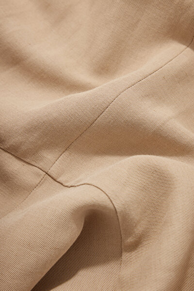 DARK BEIGE SHORT SLEEVE DRESS 9