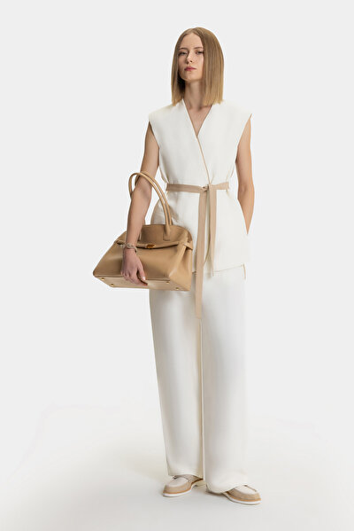 DARK BEIGE V NECK VEST 5