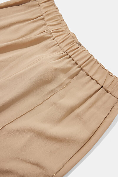DARK BEIGE WIDE LEG TROUSERS 8