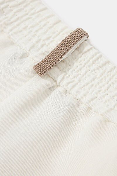 ECRU WIDE LEG TROUSERS 9