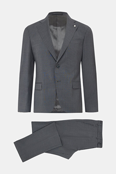 GREY WOOL/CASHMERE SUIT 8