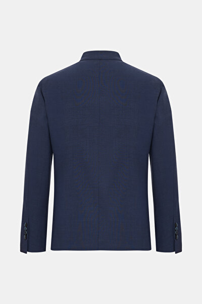 INDIGO SURPLICE NECKLINE (CROSS-OVER NECKLINE) WOOL/CASHMERE SUIT 8