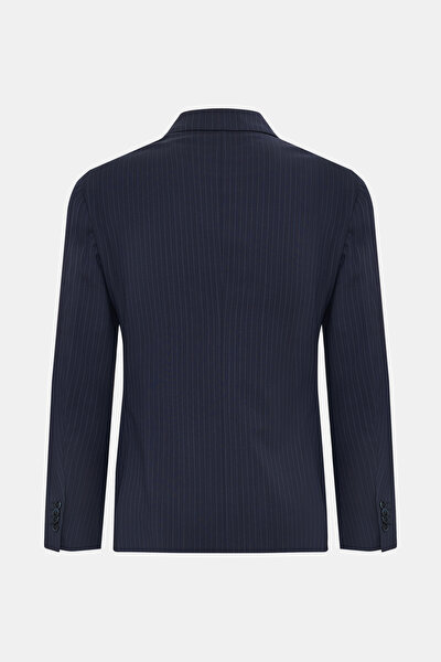 NAVY BLUE WOOL/CASHMERE SUIT 8