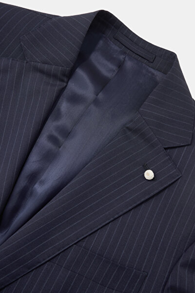 NAVY BLUE WOOL/CASHMERE SUIT 9