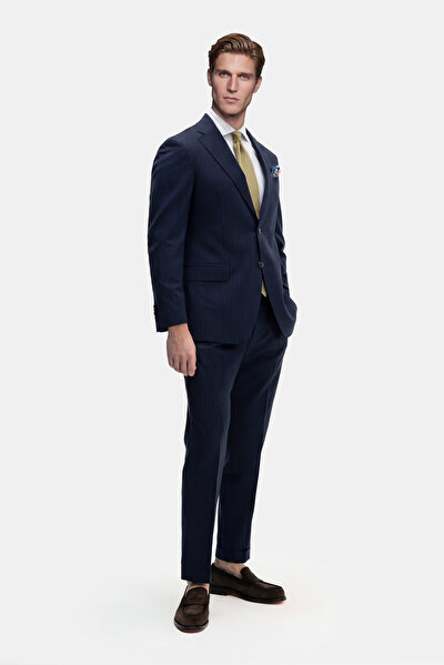NAVY BLUE WOOL/CASHMERE SUIT 4