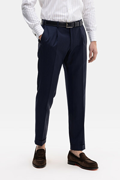 NAVY BLUE WOOL/CASHMERE SUIT 5