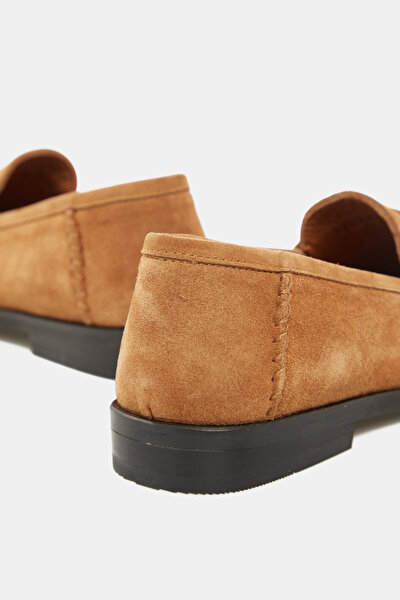TAN MONOGRAM LEATHER SHOE 5