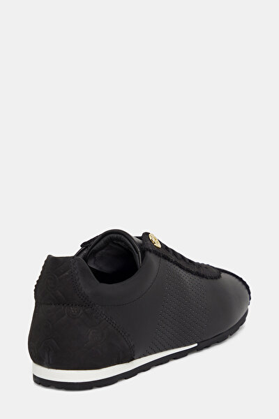 BLACK MONOGRAM LEATHER SHOE 3