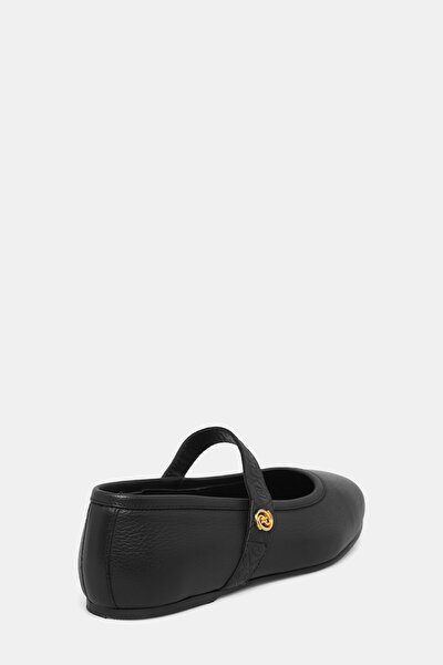 BLACK FLAT SHOES 3