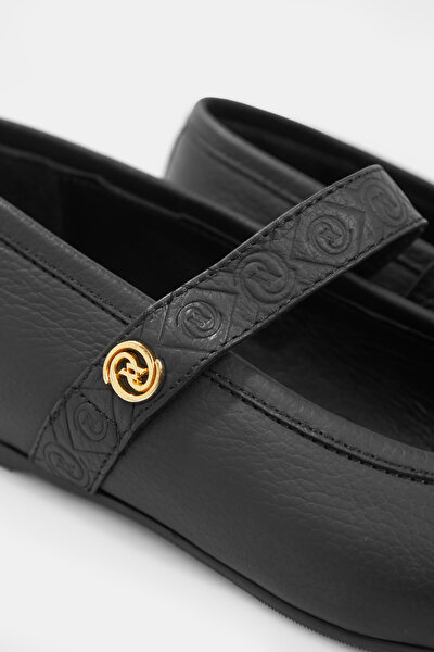 BLACK FLAT SHOES 4