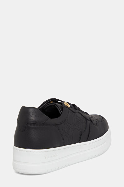 BLACK MONOGRAM LEATHER SHOE 3