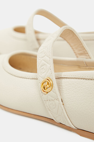 ECRU FLAT SHOES 5