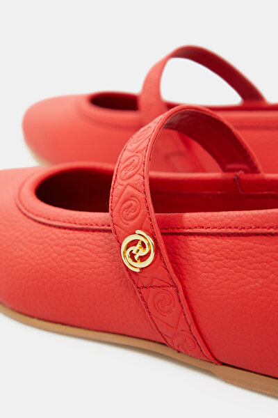RED FLAT SHOES 5