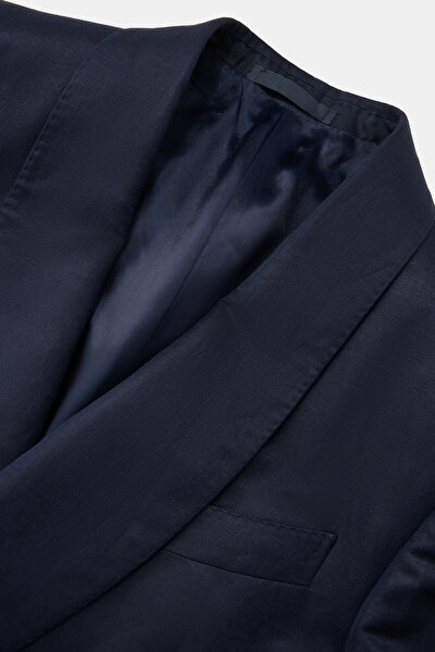 NAVY BLUE SHAWL COLLAR JACKET 3