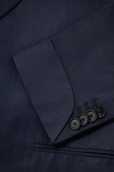 NAVY BLUE SHAWL COLLAR JACKET 5