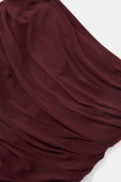 MAROON MIDI DRESS 3