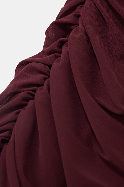 MAROON MIDI DRESS 4