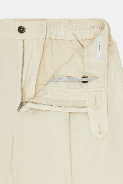 ECRU HERRINGBONE TROUSERS 9