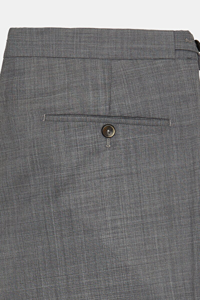 GRAY MELANGE SERGE TROUSERS 8