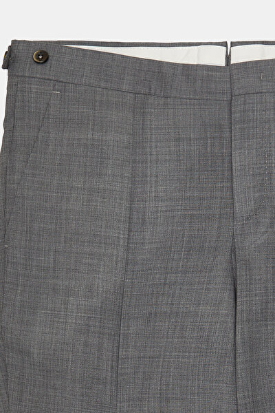 GRAY MELANGE SERGE TROUSERS 9