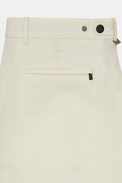 LIGHT CREAM POPLIN TROUSERS 8