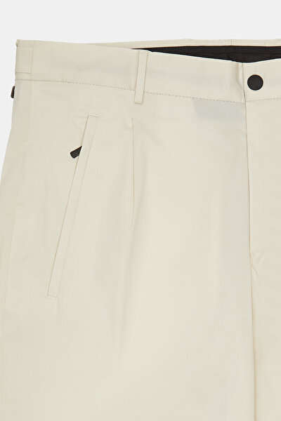 LIGHT CREAM POPLIN TROUSERS 9