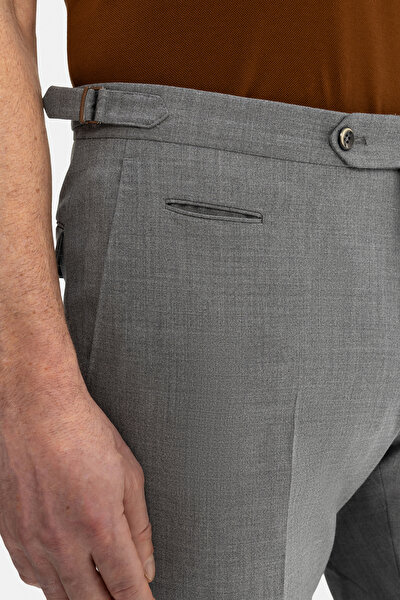 GRAY MELANGE TROUSERS 4
