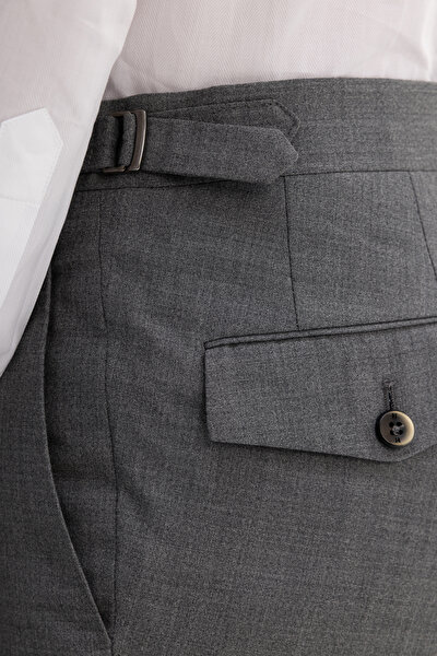 GRAY MELANGE TROUSERS 5