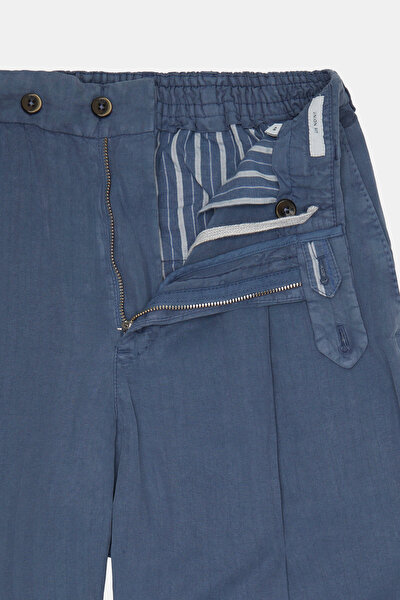 BLUE HERRINGBONE TROUSERS 9
