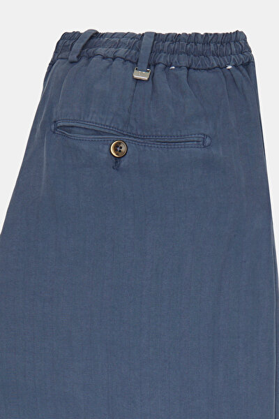 BLUE HERRINGBONE TROUSERS 10