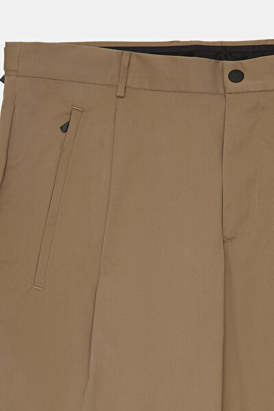 DARK BEIGE POPLIN TROUSERS 8