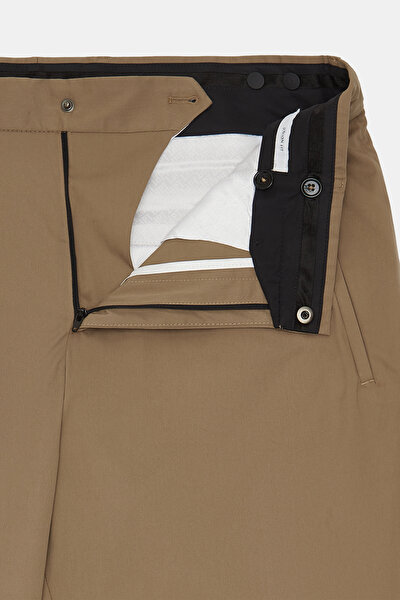 DARK BEIGE POPLIN TROUSERS 9