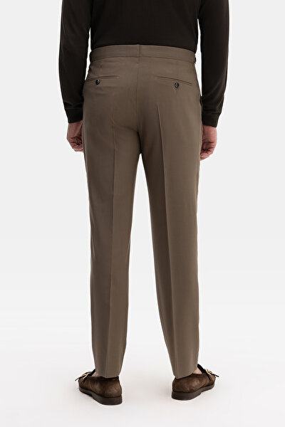 BEIGE SERGE TROUSERS 3