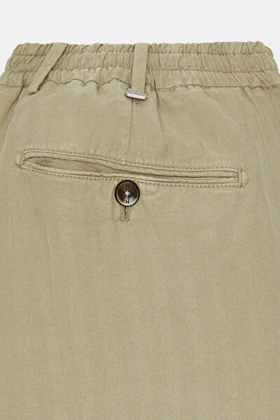BEIGE HERRINGBONE TROUSERS 8