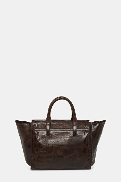 BROWN LEATHER BAG 5