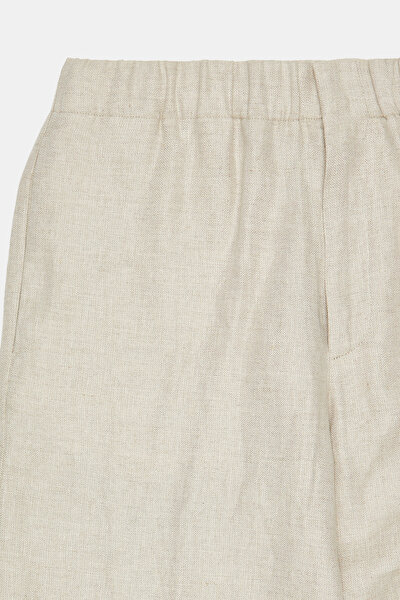 LIGHT BEIGE HERRINGBONE TROUSERS 9