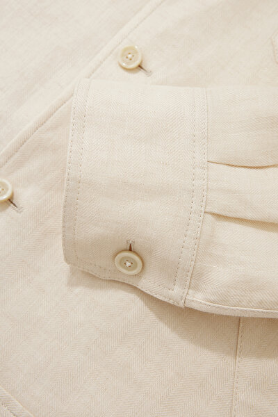 ECRU LINEN COAT 9