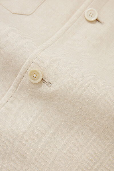 ECRU LINEN COAT 10