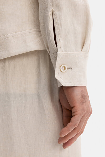 ECRU LINEN COAT 4