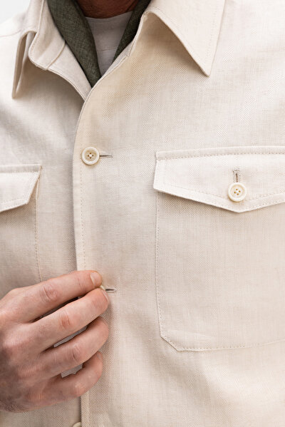 ECRU LINEN COAT 4
