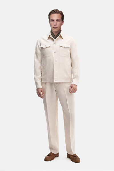 ECRU LINEN COAT 5