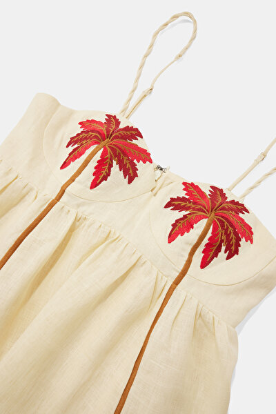 MULTİCOLOR DESİGN FİLLED MİNİ DRESS 3