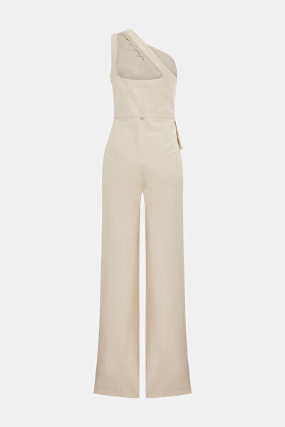 ECRU CLEAVAGE SLEEVELESS JUMPSUIT 8
