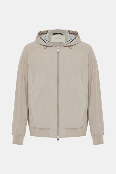 LIGHT BEIGE SILK COAT 4